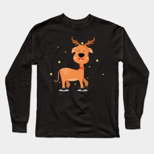 Reindeer Christmas Long Sleeve T-Shirt